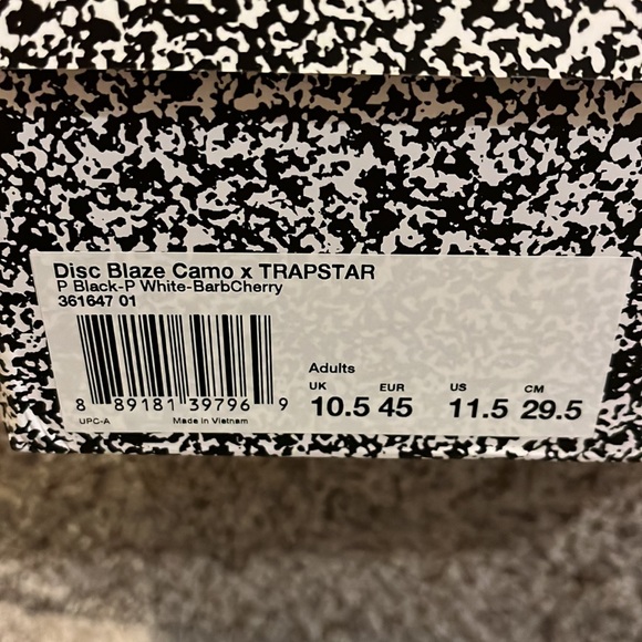 Puma Disc Blaze Camo x Trapstar shoes sneakers new 361647 01 Mens Size 11.5 - Picture 15 of 15